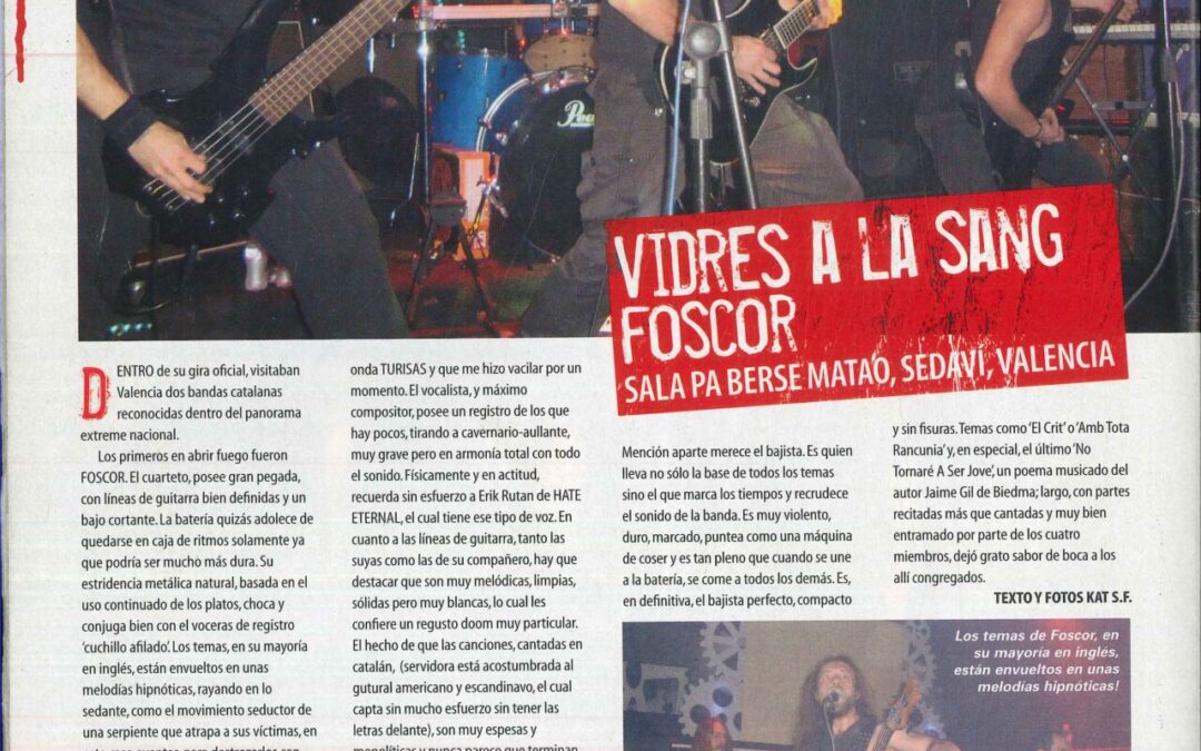 VIDRES A LA SANG + FOSCOR